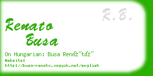 renato busa business card